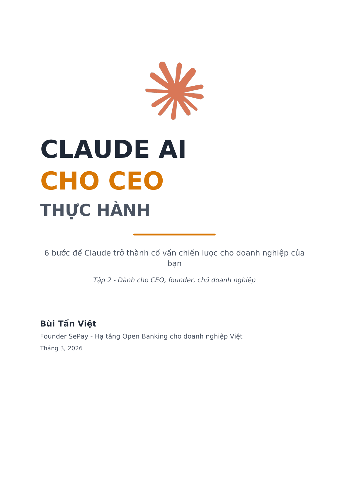 Ebook Hướng dẫn sử dụng Claude cho CEO