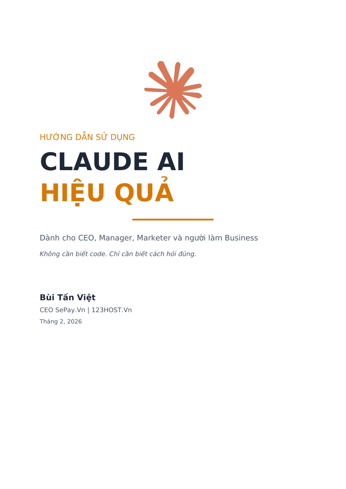 Ebook Hướng dẫn sử dụng Claude AI hiệu quả